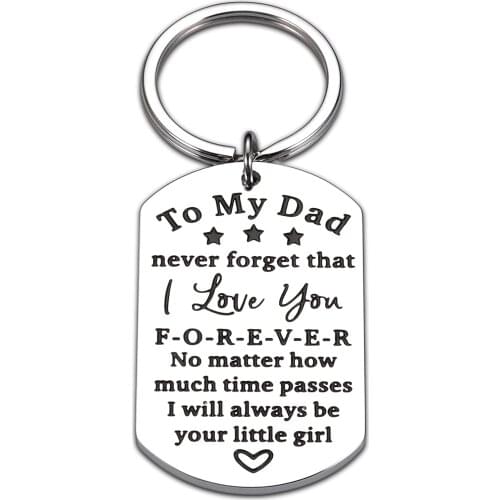Keychain Stepdad Birthday Husband from Wife Bonus Dad to Be Thanksgiving Christmas Valentines Father in Law Bride Men