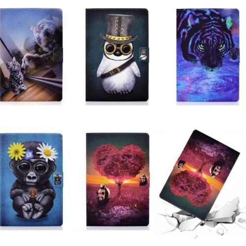For Tab S5E 10 5 SM-T725 SM-T720 Cover lovely Cartoon Wallet Pattern Shell For Samsung Galaxy Tab S5E 10.5" Tablet Case + Pen