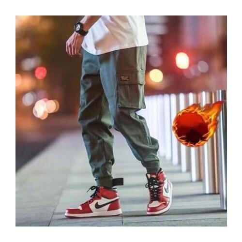 Hip hop jogger, mens black harem pants, overalls, many pockets, ribbons, mens sweatpants, streetwear, casual mens pants