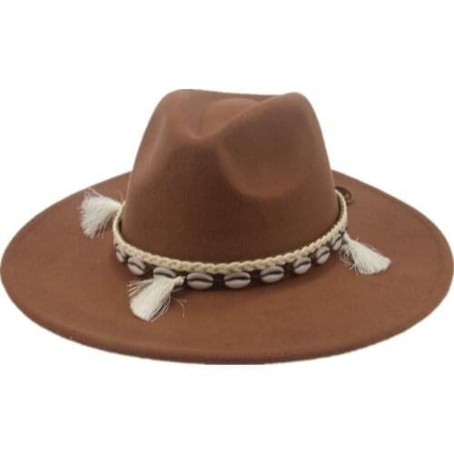 Fedora hats women winter autumn big brim 9.5cm belt band luxury winter hats men solid wide brim formal casual big brim women hat