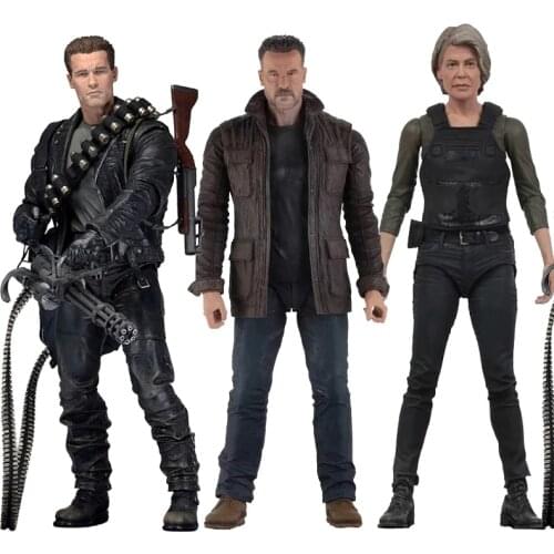 Terminator Figure 2 Judgment Day T-800 Sarah Connor Arnold Schwarzenegger Action Figures Collectible Model Toy
