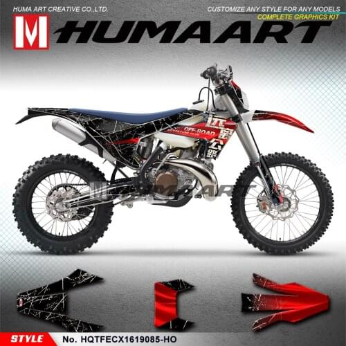 HUMAART Dirt Bike Vinyl Sticker Kit for TE FE TX FX FS TC FC 125 150 250 300 350 450 501 2016 to 2019