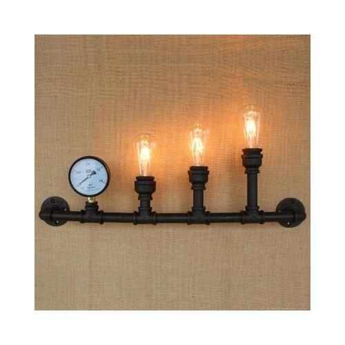 Loft Style Creative Retro Water Pipe Lamp Industrial Vintage Wall Lights Fixtures For Edison Wall Sconce Indoor Lighting