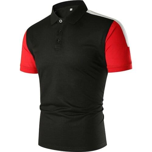 2021 new polo shirts men Contrast Color design Brand Summer Short sleeve polo shirt men street fashion Polo shirt men tops