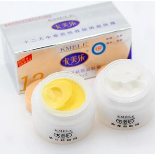 Original 1 Sets Kemele Kmele Whitening Cream Effect 12 Cream In Morning And Days Night Combo L8W5