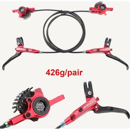 New MTB Bike Hydraulic Disc Brake Calipers Left Rront+Right Rear 800/1400mm aluminum MTB Oil Disc Brake