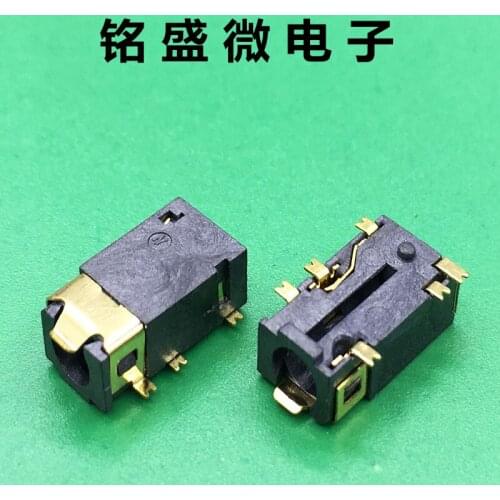 Original new 100% 3.5 earphone socket stereo 3.5 socket 3MP audio socket PJ342A SMD 6pin gilding switch