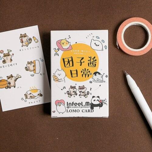 28 Sheets/Set Cute Animals Daily Life Lomo Postcard /Greeting Card/Wish Card/Christmas and New Year gifts