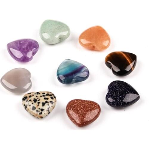 Gift Love Puffy Heart Shaped Stone Love Healing crystal Gemstone Gemstones Natural Rose Quartz Crystals Natural Quartz Crystals