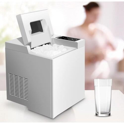 Portable Automatic electric ice Maker Household mini square shape ice making machine 15kg / 24H home small bar coffee shop 110W