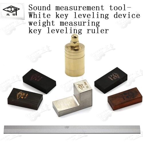 Triomphe piano repair tuning tool white key leveling device stainless steel weights copper and wood flatness measurement