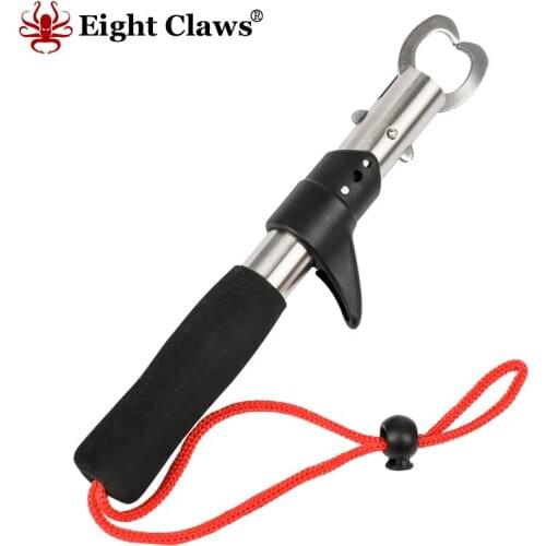 Eight Claws Fishing Gripper Stainless Steel Fish Controller Fish Lip Grip Handle Grad Tools