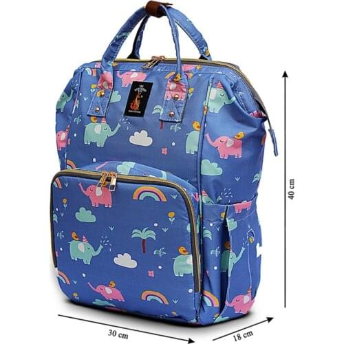 Luxury Mother Baby Care Backpack Elephant Pattern Multifunctional Large Capacity Mother nappy Travel Bag Female Fashion Elegant
