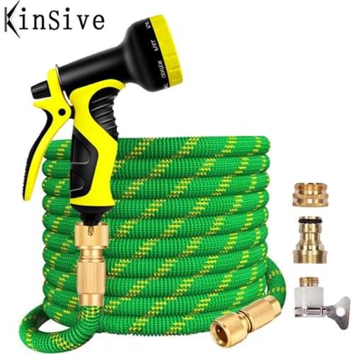 NEW Garden Hose Expandable 16-150ft High Pressure Car Wash Plastic Pipe Magic Flexible Water Hose With Spray Gun For Watering
