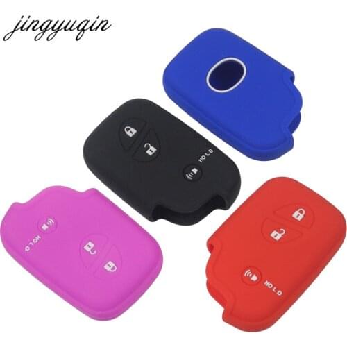 Jingyuqin 30pcs/lot Luminious Silicone Car Key Case For Lexus CT200h ES 300h IS250 GX400 RX270 RX450h RX350 LX570 Key Cover