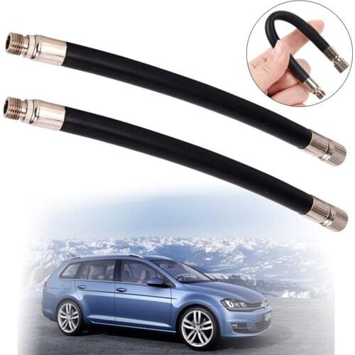 1Pc Flexible Rubber Tyre Valve Extension 160mm Twin Wheel Lorry Van Bus Adapter