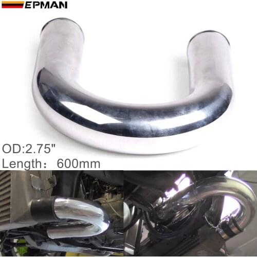 2pcs/unit 70mm 2.75" 180 Degree Aluminum Turbo Intercooler Pipe Tube piping L:600 mm For Volkswagen G EP-UP180-600-70