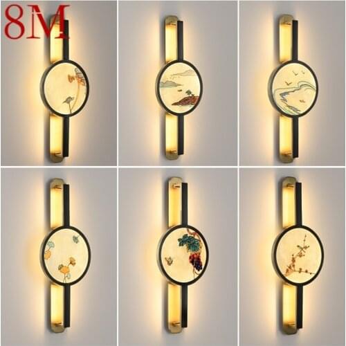 8M Indoor Sconce Wall Lights Modern Brass Creative LED Lamp Design For Home Corridor