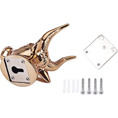 A5KC Guitar Wall Mount Hanger Hook Acoustic Electric Bass Guitar Wall Hook Hanger for Electric Acoustic and Bass Guitars