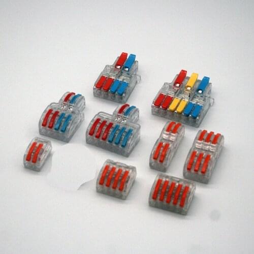 Quick Wire Connector PCT SPL Universal Wiring Cable Connectors Push-in Conductor Terminal Block Led light electrical splitter