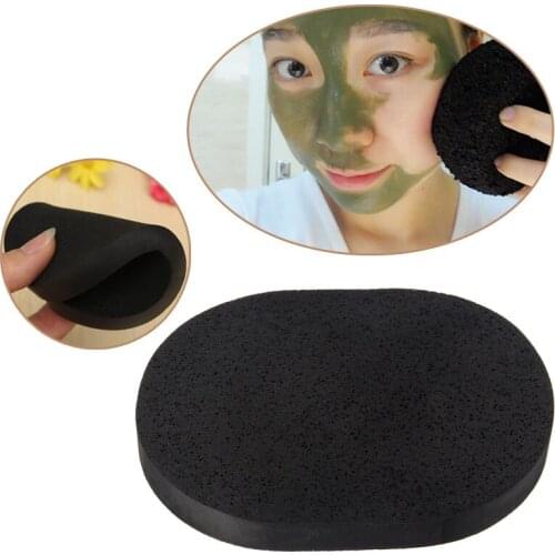 Bamboo Charcoal Facial Puff Face Deep Cleansing Washing Sponge Makeup Foundation