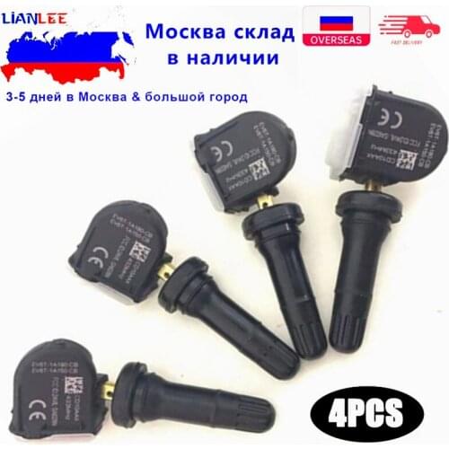 4Pcs New Tire Pressure Monitor System Sensor EV6T-1A180-DB 1862980 For Ford Fiesta Van Focus F-Series Ka Kuga Mondeo Ranger