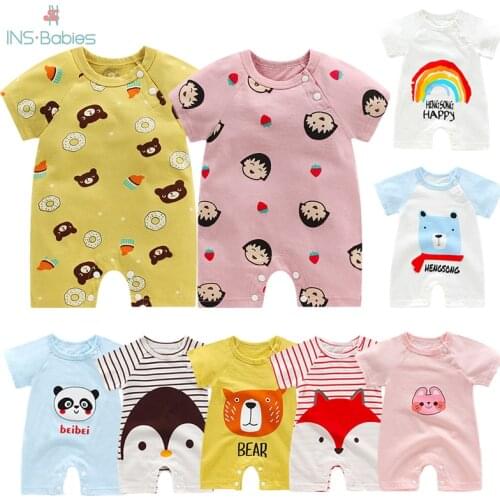 Summer Baby boys clothes Newborn Baby Girl Romper Cotton pajamas short sleeve boys Jumpsuit Toddler Costume girl clothing 2020