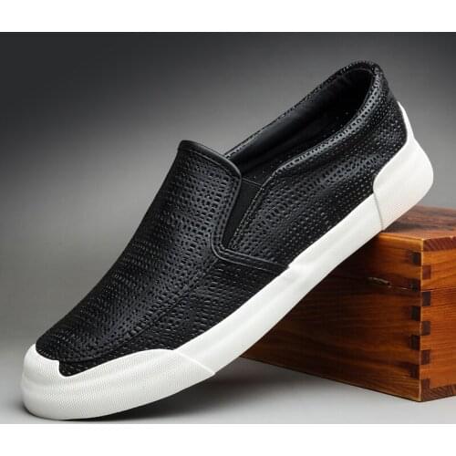 Men Hollow Out Breathable Cool Summer Low Shoes Men Leisure Shoes For Men Soft Soles Face Rims Of Sandals