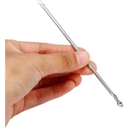 New 1 Pcs Black Dot Pimple Blackhead Remover Tool Needles Set For Squeezing Acne Spoon Face Cleaning Extractor