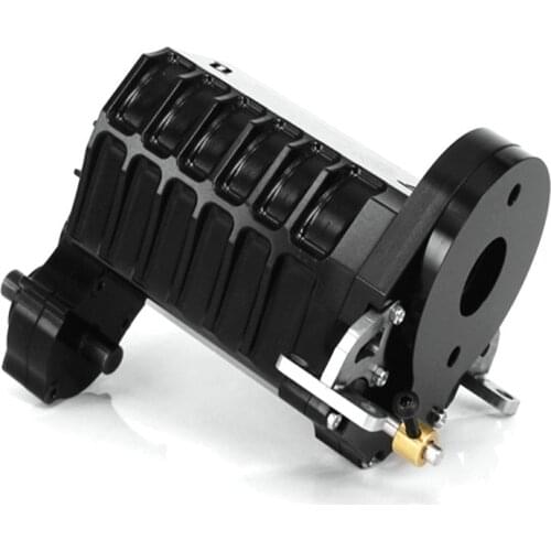 New high twisting force Three block hydraulic transmission box for tamiya 1:14 scale rc actros trailer scania beEnz MAN tgx king