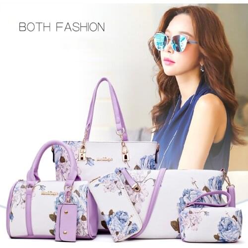 Pinksugao 6PCS Purse Luxury Handbags Women Bags Designer Purses And Handbags Crossbody Bag For Women 2021 Fashion Shoulder Bag