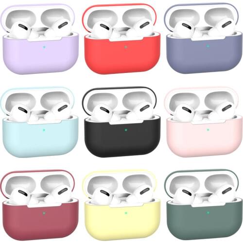 Silicone Case Protective Cover for Apple AirPods Pro TPU Bluetooth Earphone Soft Silicone Cover for Air Pods 3 Protective Cases