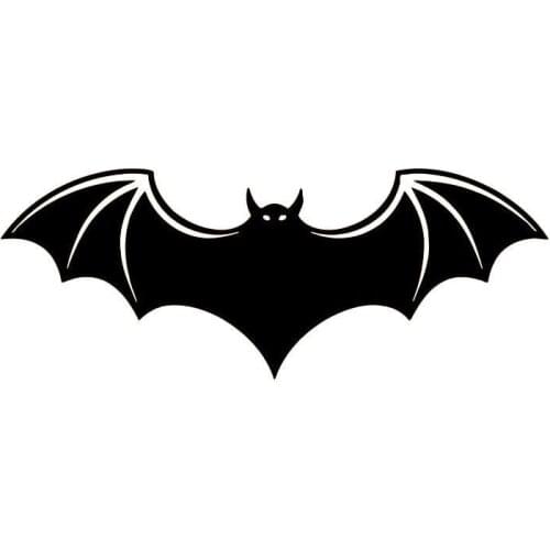 15.6*6CM Bat Pattern Vivid Decorative Car Stickers Vinyl Reflective Car Body Decal Black/Silver S1-2177