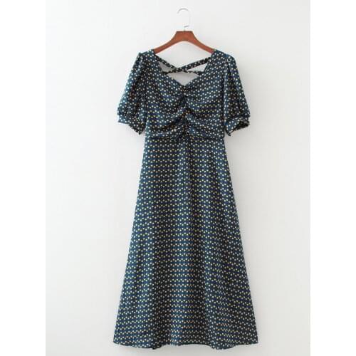 2021 New Spring Summer Women Female Sexy Polyester dress Brand Blouse Outwear casual