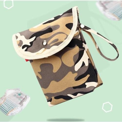 2019 Camouflage Reusable Diaper Cover Storage Bag Baby Diaper Bags Nappies Dry Wet Bag For Mom Baby Care Portable Maternity Bag