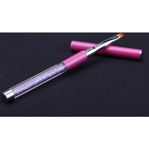 3pcs Manicure Pen Tool Manicure guang liao bi Manicure Water Drill Pipe guang liao bi 3-Color Flat Head guang liao bi Nail Brush
