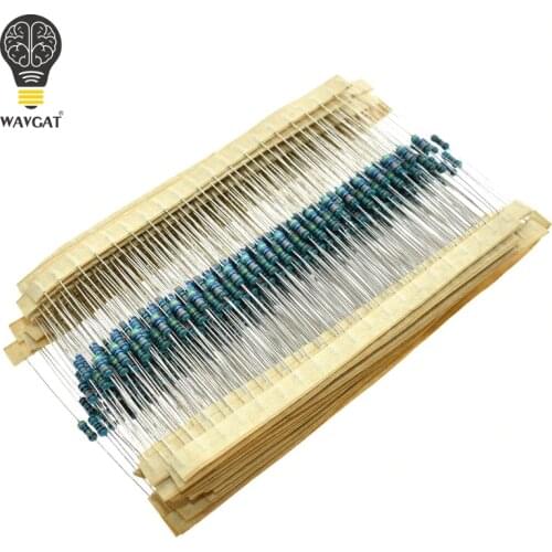 300 600 PCS /Set 1/4W Resistance 1% 30 Kinds Each Value Metal Film Resistor Assortment Kit resistors 100R 1K 47K 10K 100K 4K7