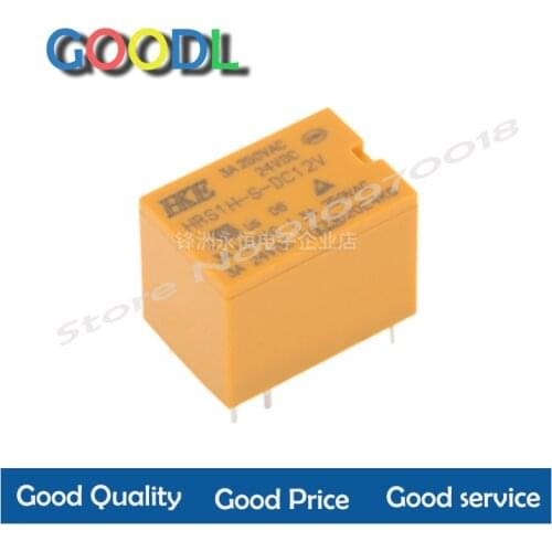 5pcs 3A HRS1H-S-DC12V HKE Huigang relay set conversion 6 feet 4100F 12VDC
