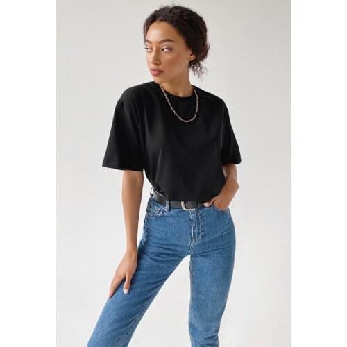 Basic Solid Black T-shirts Women Summer O-neck Pure Color Short Sleeve Tshirt Slim White Tee Shirt For Women Camiseta Mujer