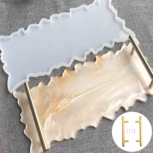 Large Silicone Tray Fluids Artist Mold Irregular Coasters Epoxy Resin Art Supplies Make Your Own Tray Resin Moulds