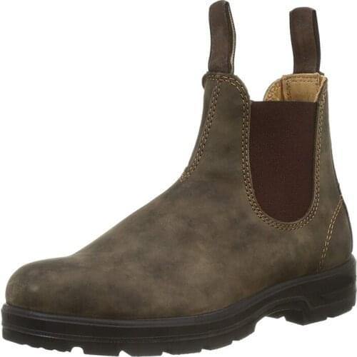 Men New Fashion Pu Leather Slip-on Ankle Boots Pointed Toe Low Heel Shoes Male Casual Classic Retro Style Chelsea Boots 35-49