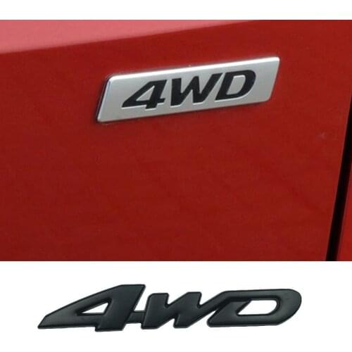 Four-wheel Drive Off-road Metal Car Logo, Personalized Car Sticker, Modified Car Sticker, Side Standard Car Sticker
