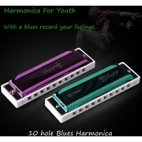 Diatonic Harmonica 10 Holes Blues Harp C Key Mouth Organ Kids Adult Students Beginners Gifts Quality Wind Musical Instruments