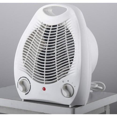 220V Electric Fan Heater Handy Adjustable Protable Home Student Dormitory Bed Winter Warmer Desktop Office Air Cooling Fan