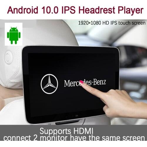 11.6 Inch Android 10.0 2GB+16GB Car Headrest Monitor 4K 1080P Same Screen WIFI/Bluetooth/USB/SD/HDMI/FM/Mirror Link/Miracast