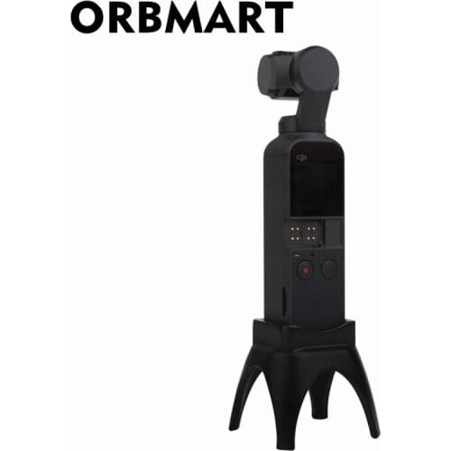ORBMART Desktop Stand Mounts with Charging Hole Heightened Base Mount for DJI OSMO POCKET Handheld Stabilizer Accessory