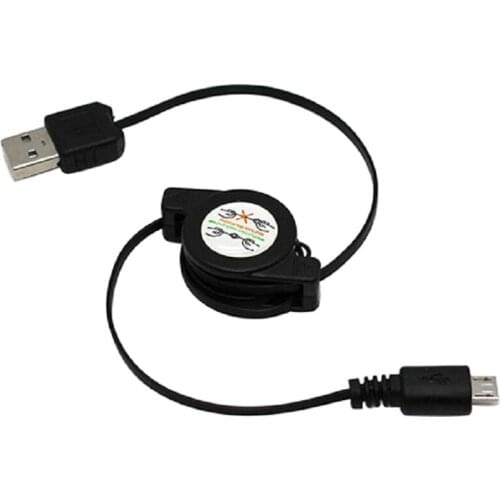 New Retractable Micro USB A to USB 2.0 B Male Cable Sync Data Charger for huawei xiaomi Samsung Android