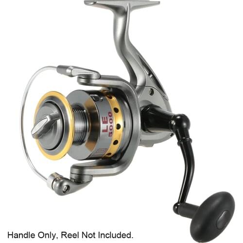 Lixada Fishing Reel Handle Aluminum Alloy Rotary Knob Foldable Power Handle for Spinning Reel Replacement Handle Nonslip Grip
