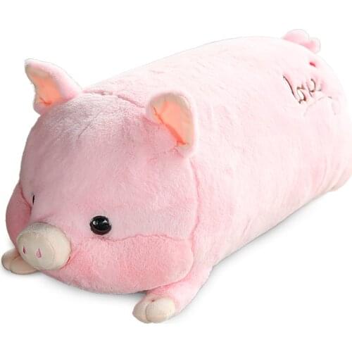 Super kawaii pink pig plush toy big cute pink piggy stuffed dolls girl sleeping pillow for baby gift 35inch 90cm