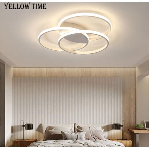 Led Circle Ring Ceiling Light For Living room Dining room Bedroom Modern Ceiling Chandeliers Lighting White&Gold Lamp Fixture